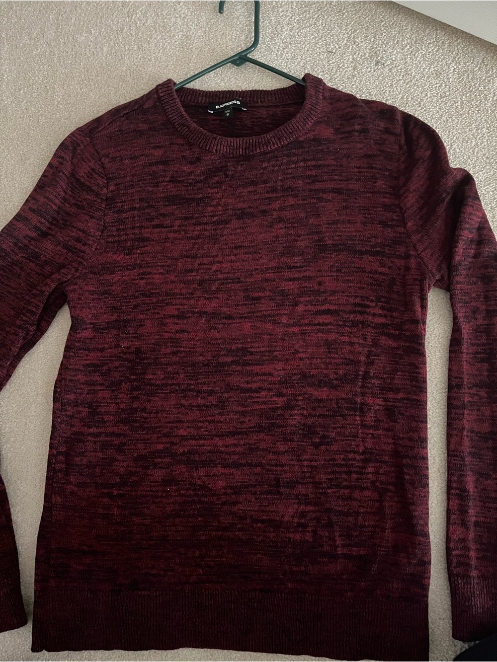 Express Red and Black Knit Sweater